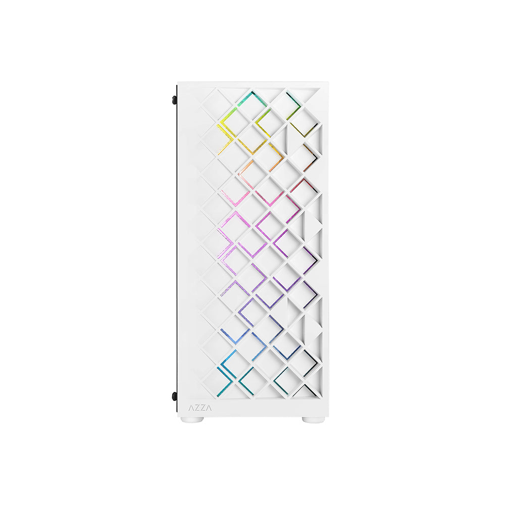 AZZA CSAZ-280W Spectra White ATX Mid Tower Gaming Case-